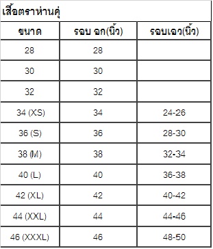 เสื้อยืดคอกลม เบอร์ 36
