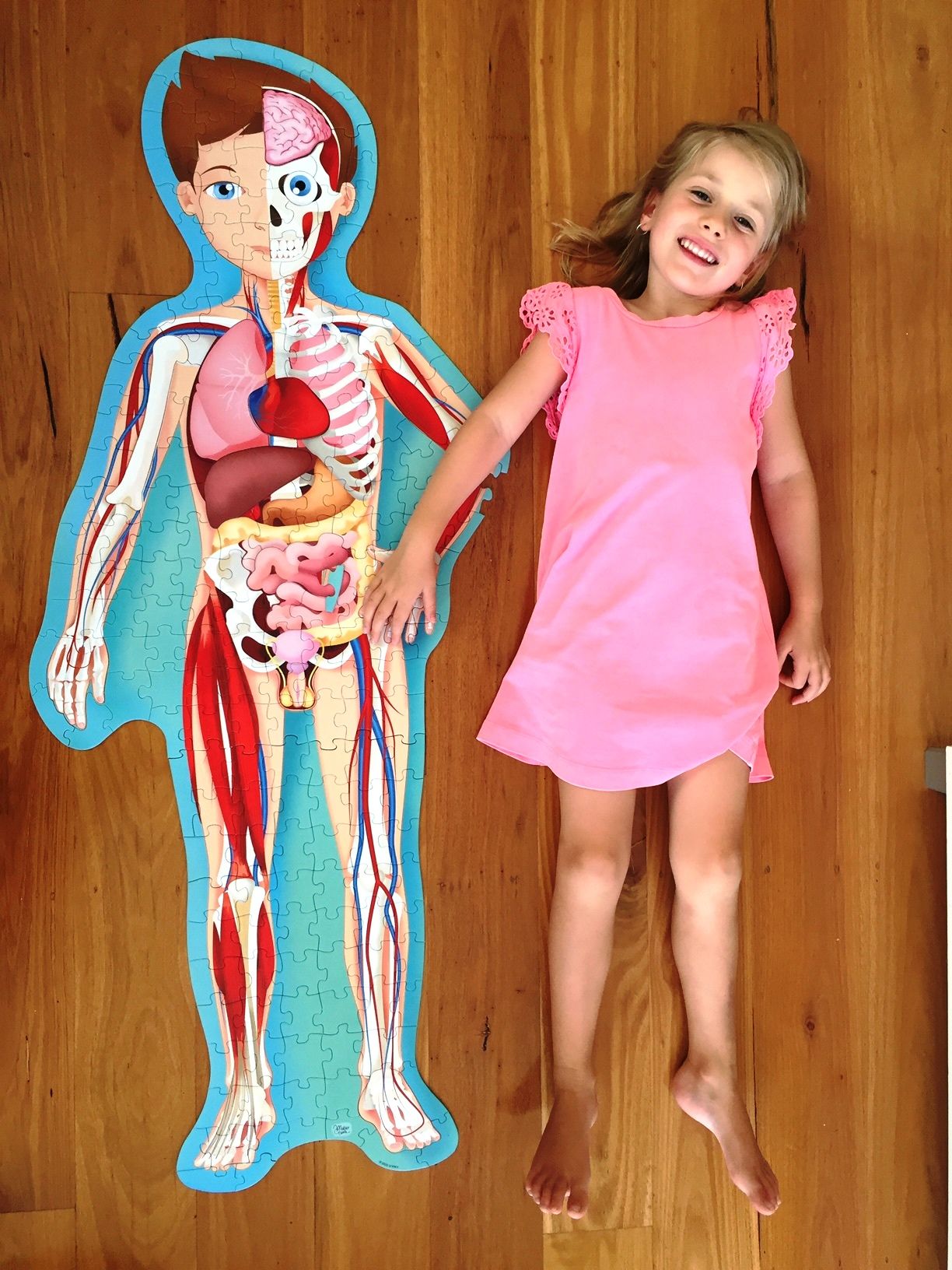 Travel, Learn, Explore. Learn and Explore Human Body Jigsaw 2 in 1 by Sassi Junior (Book +Jigsaw) รุ่นใหม่