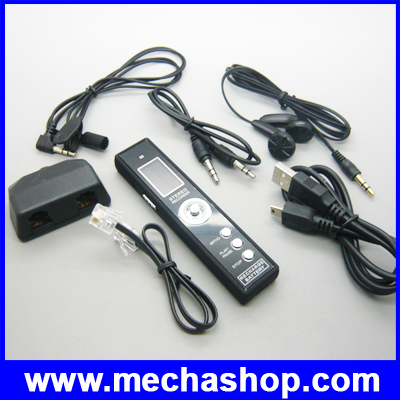 เครื่องบันทึกเสียง หน่วยความจำขนาด 8GB Digital Audio Voice Recorder Dictaphone Telephone MP3 Player