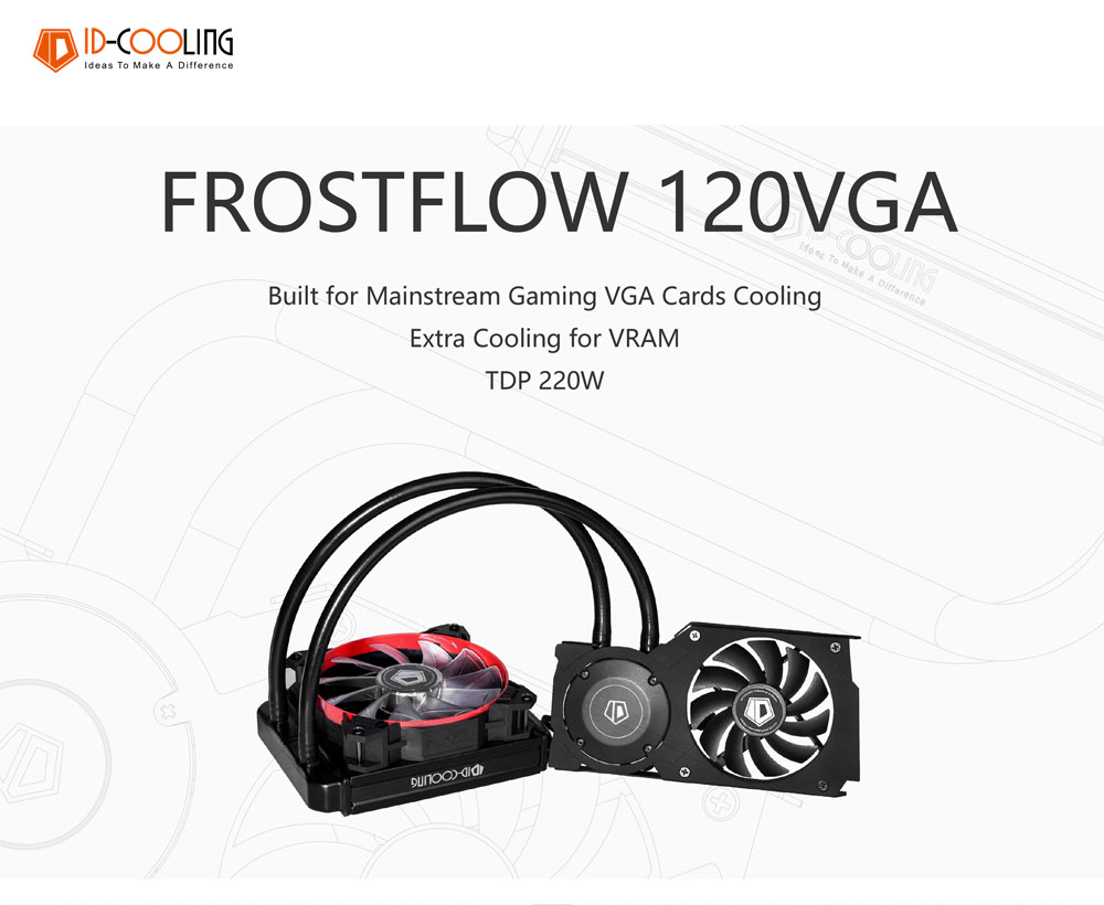 ID-COOLING FROSTFLOW 120VGA อุปกรณ์ระบายความร้อน การ์ดจอ