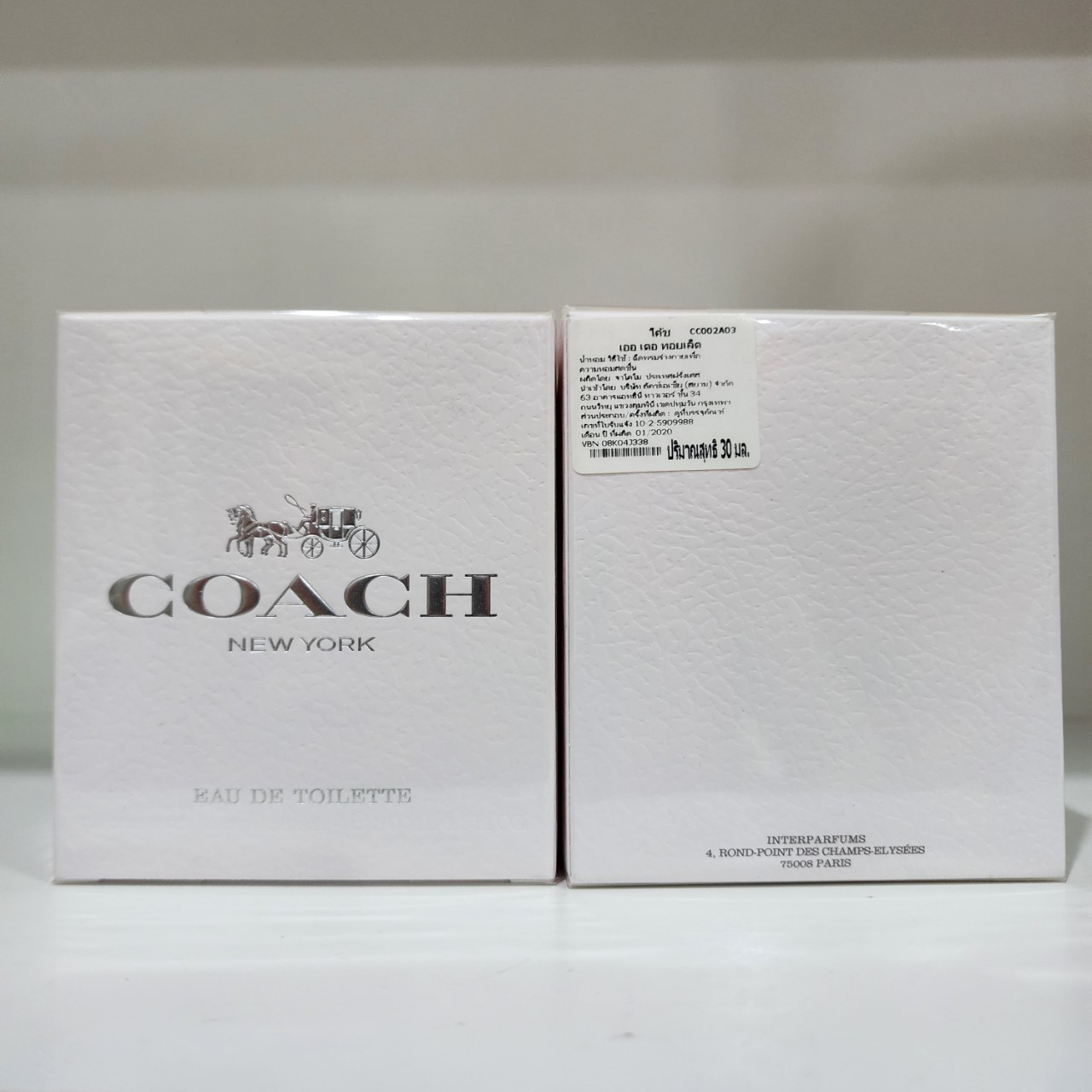 น้ำหอมแท้ Coach edt Coach New York Eau De Toilette 30ml กล่องซีลป้ายไทย