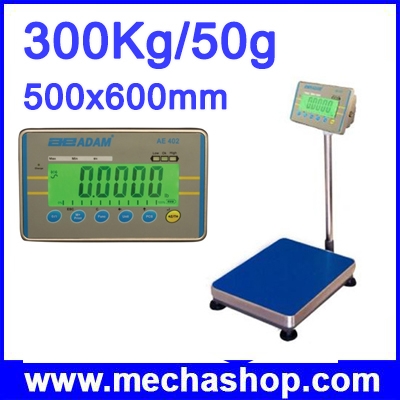 เครื่องชั่งดิจิตอลแบบตั้งพื้น300kg ความละเอียด50g แท่นขนาด500*600mm รุ่น AE403 EAS5060 ยี่ห้อ ADAM (อังกฤษ)