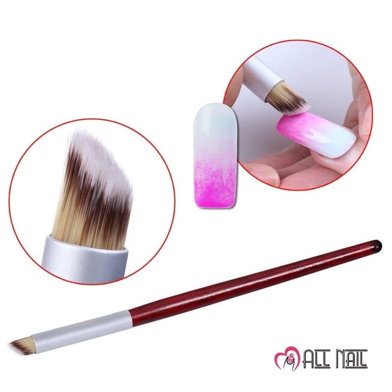 พู่กันไล่สีเจล พู่กันOmbre พู่กันปลายเฉียง ไล่สีปลายเล็บ