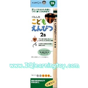Kumon-Tringle Shape Pencil ดินสอสามเหลี่ยม คุมอง 1 กล่องมี 6 แท่ง ดินสอสามเหลี่ยม 2B ความยาว 17 cm. เหมาะกับเด็กอายุ 4-6 ปี