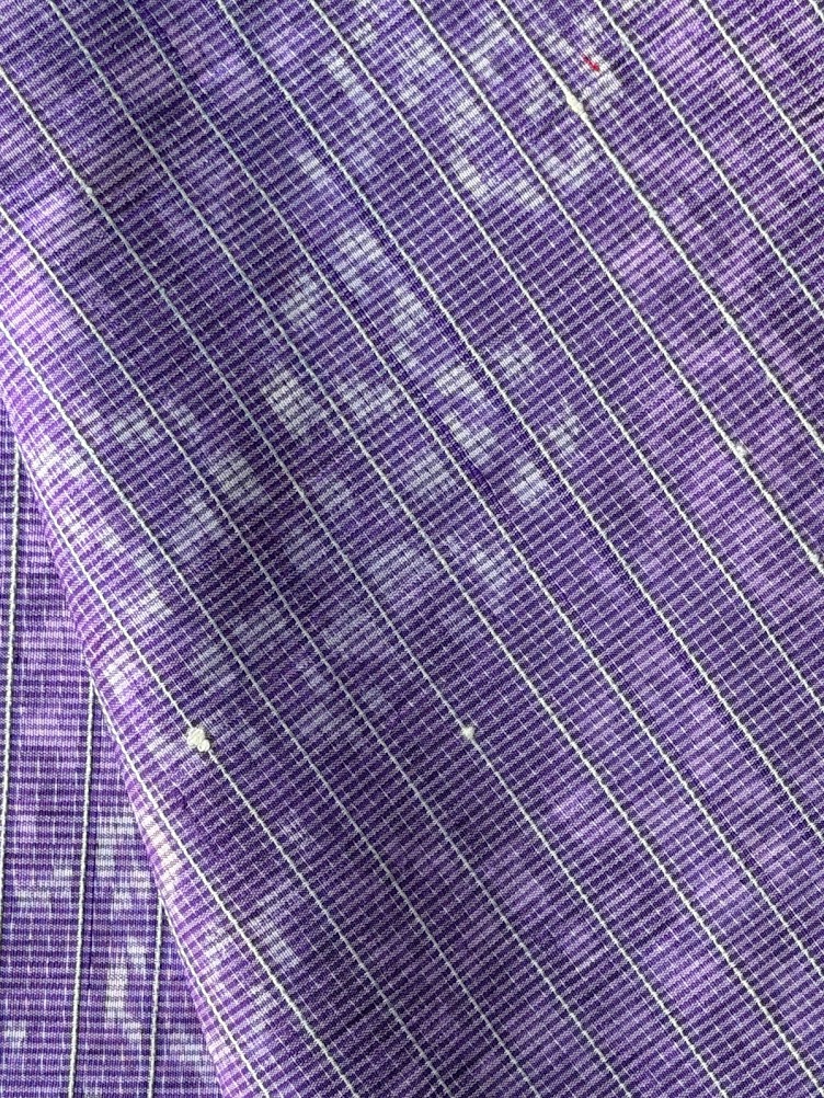 ซิ่น ผ้าไหมมัดหมี่ ผ้ากาบบัว 3ตะกอ ขนาด 1x2 เมตร สีม่วงเทา รหัส PCS-NY-11226826