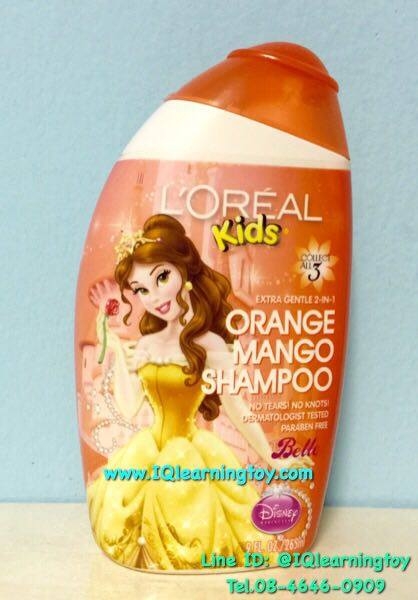L Oreal Kids 2 In 1 Shampoo Mango Tango Belle ลอรีอัล คิดส์ แชมพูสระผมเด็กสูตร เพิ่มครีมนวดผมเป็นพิเศษ กลิ่นมะม่วงส่งฟรี