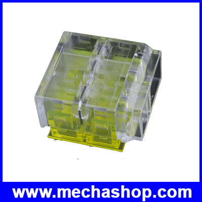 ลูกเต๋าเชื่อมต่อสายไฟแบบสี่ขา ขั้วต่อสายไฟ wire connectors four pin ใช้กับสายไฟขนาด 1.5-2.5 SQ.MM บรรจุ 20ชิ้น/แพ็ค