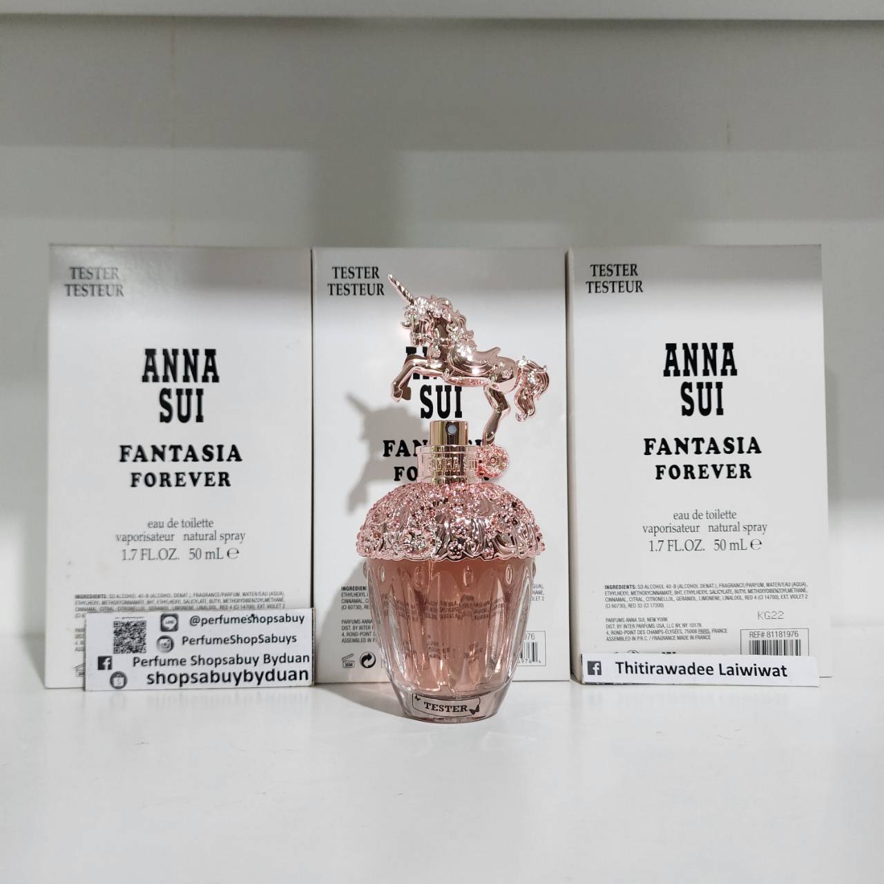 น้ำหอมแท้ Anna Sui Fantasia Forever EDT 50ml กล่องเทสเตอร์