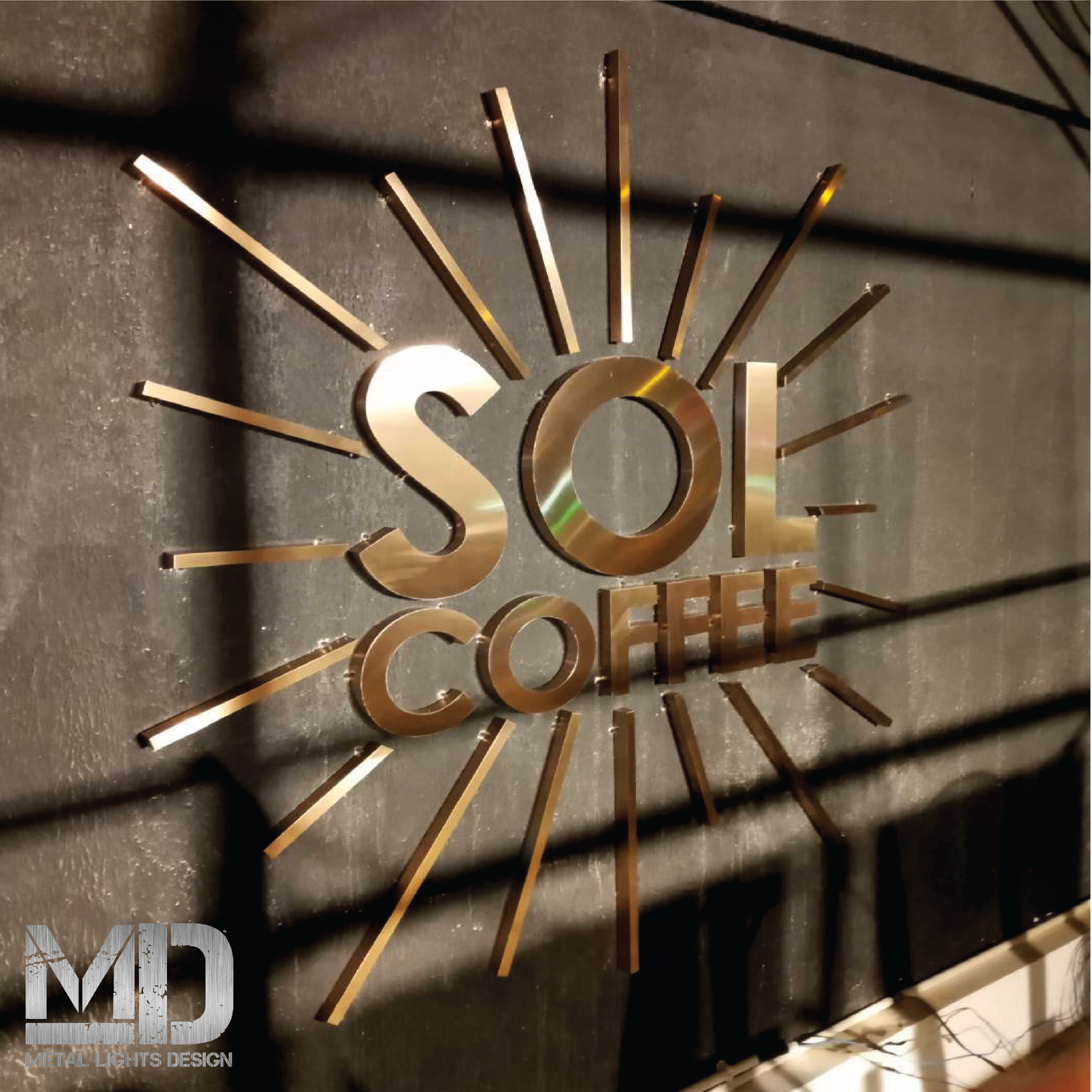 ป้ายโลหะ สแตนเลส มิลเลอร์โรสโกล