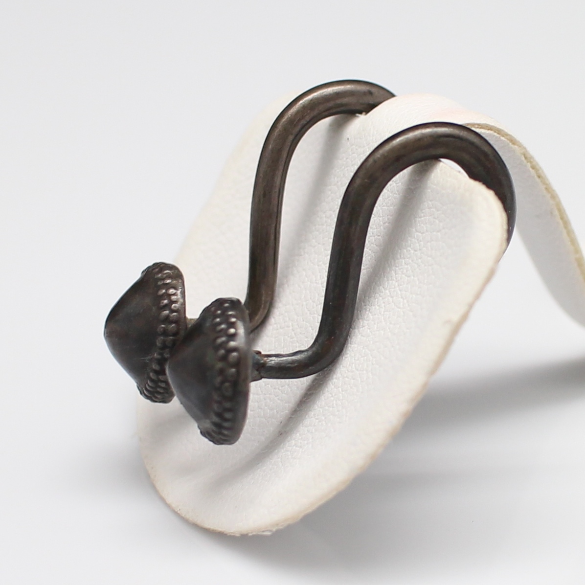 SI0066 ต่างหูเงินโบราณ เงินแท้ 92.5 % นน. 7.3 กรัม