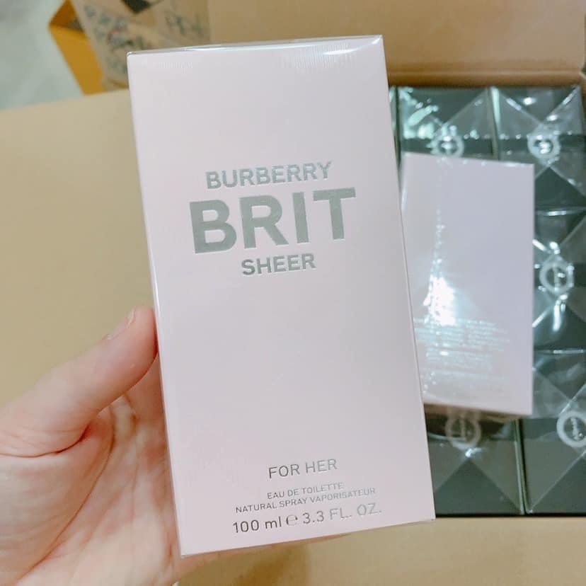 น้ำหอมแท้ Burberry Brit Sheer for Women EDT 100 ml.กล่องซีล