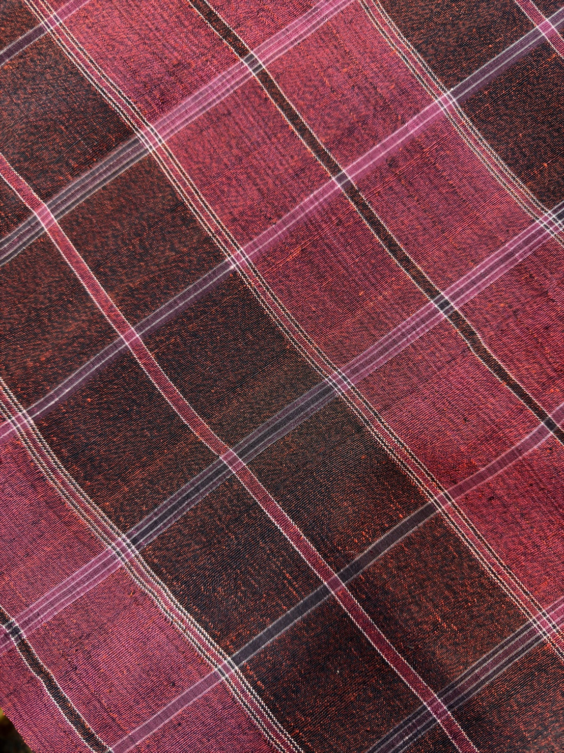 โสร่งโบราณ ขิดไหม ขนาด1x2เมตร สีแดง รหัส R4F-155-12468153