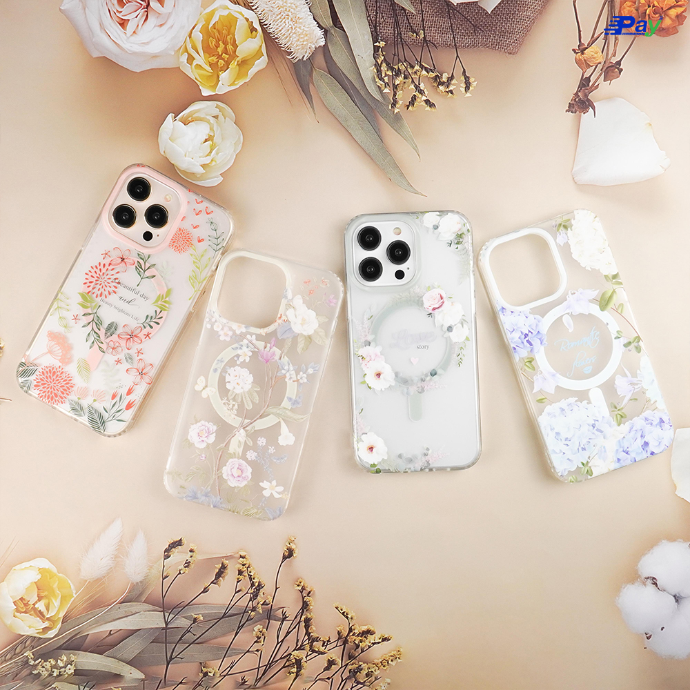 เคสโทรศัพท์ iPhone City Dog ลายดอกไม้ เคสชาร์จไร้สาย สำหรับ 14ProMax/14Pro/11