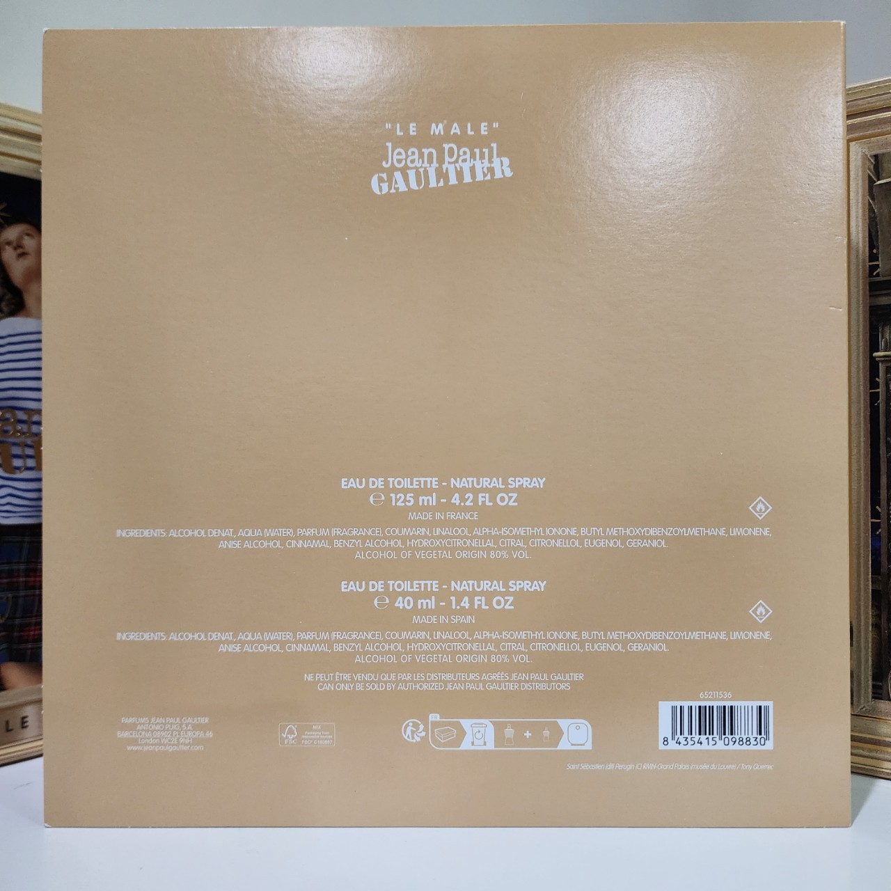 น้ำหอมแท้ Jean Paul Gaultier Le Male EDT SET น้ำหอม 125ml + 40ml