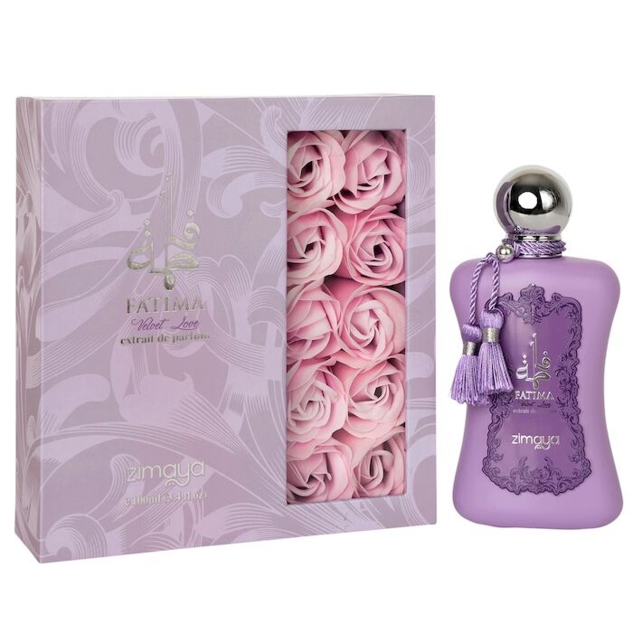 น้ำหอมแท้ Zimaya Fatima Velvet Love extrat de parfum 100ml กล่องซีล คล้าย LV rose des vents