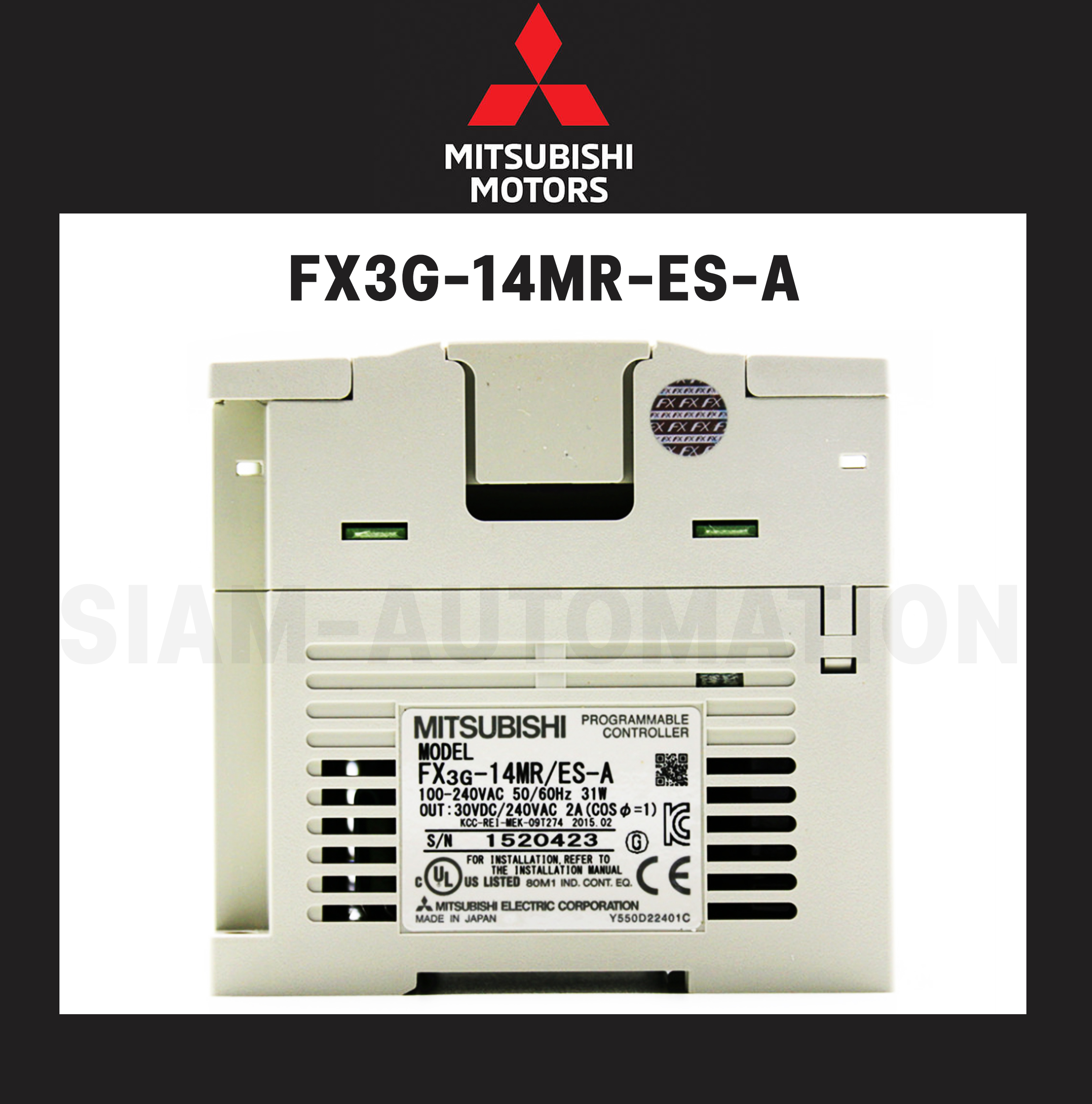 Plc Mitsubishi FX3G-14MR/ES-A (New)