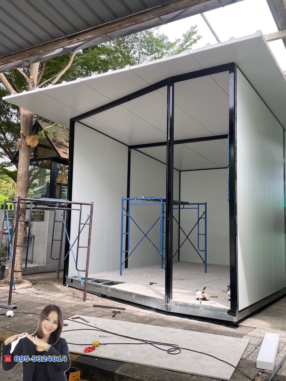 ออฟฟิศสำเร็จรูป บ้านสำเร็จรูป 4.00x6.00 เมตร