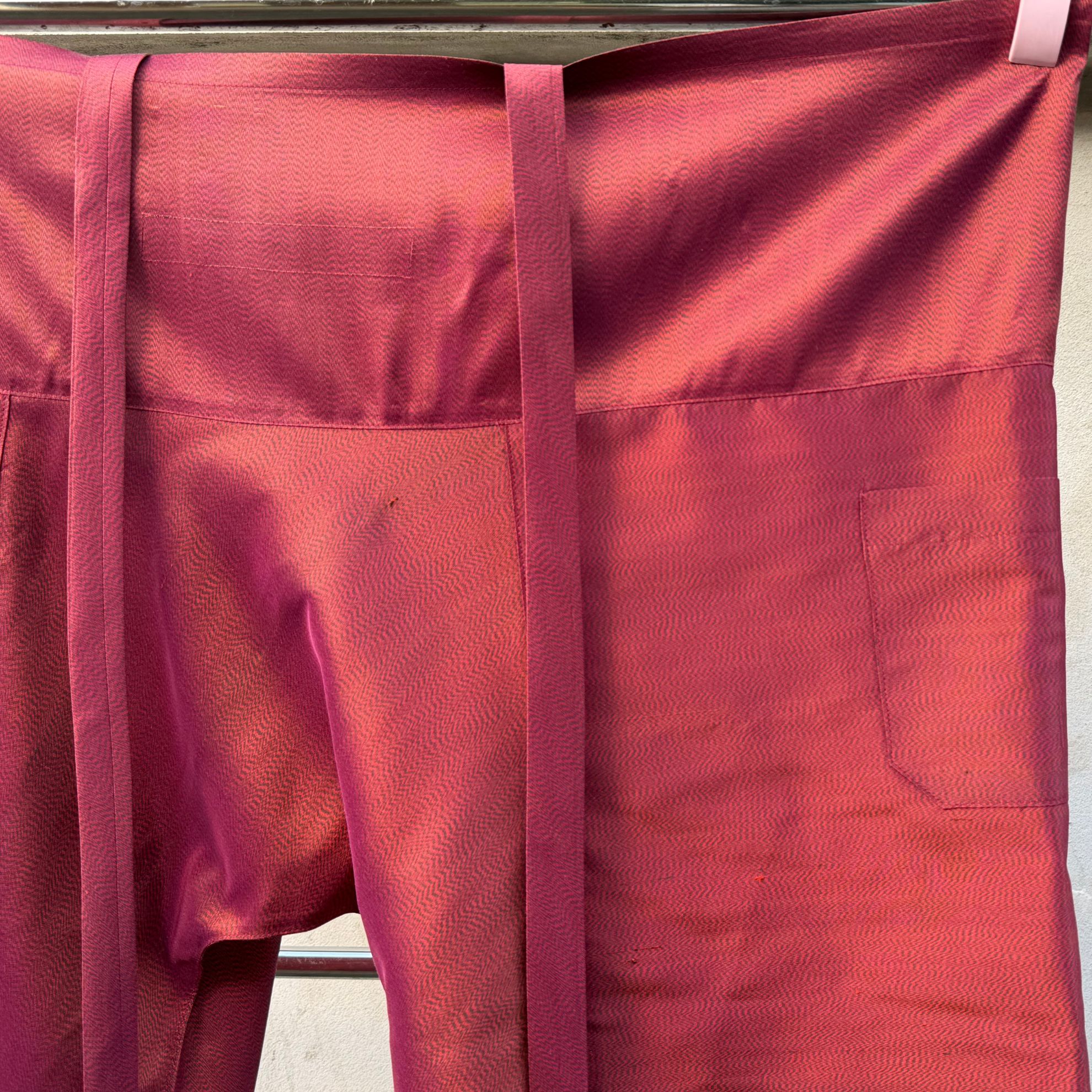 กางเกงเลผ้าไหมหางกระรอก ผ้าไหมแท้100% ขาสั้น 5 ส่วน เลือกสีผ้าได้