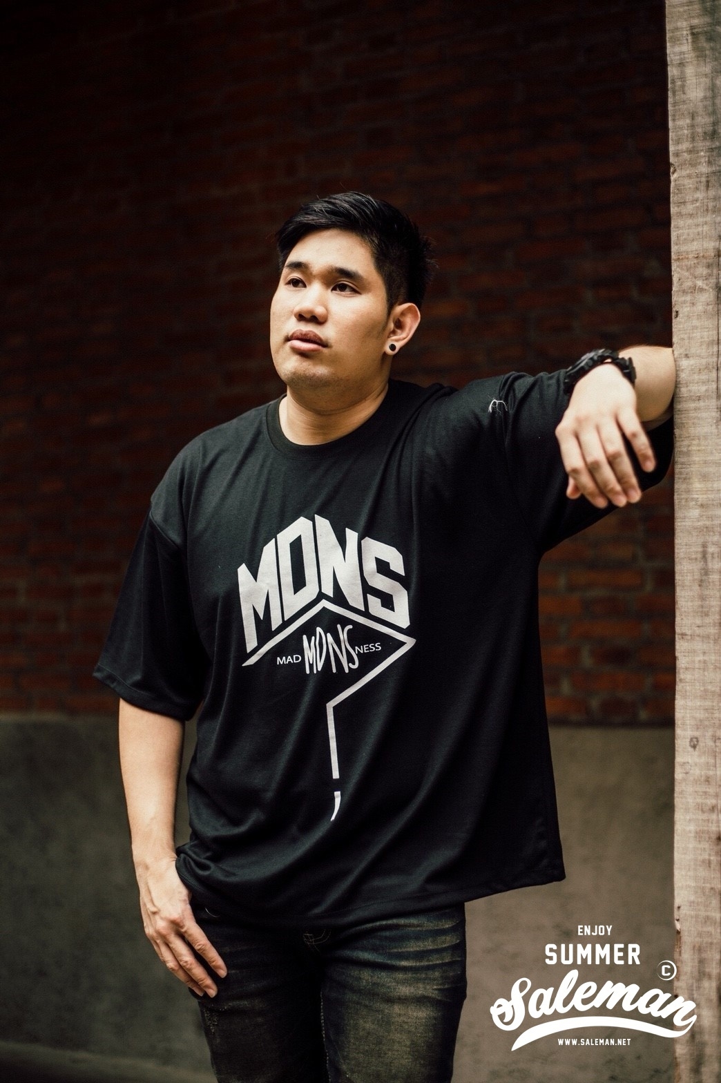 เสื้อยืด MDNS สีดำ -110
