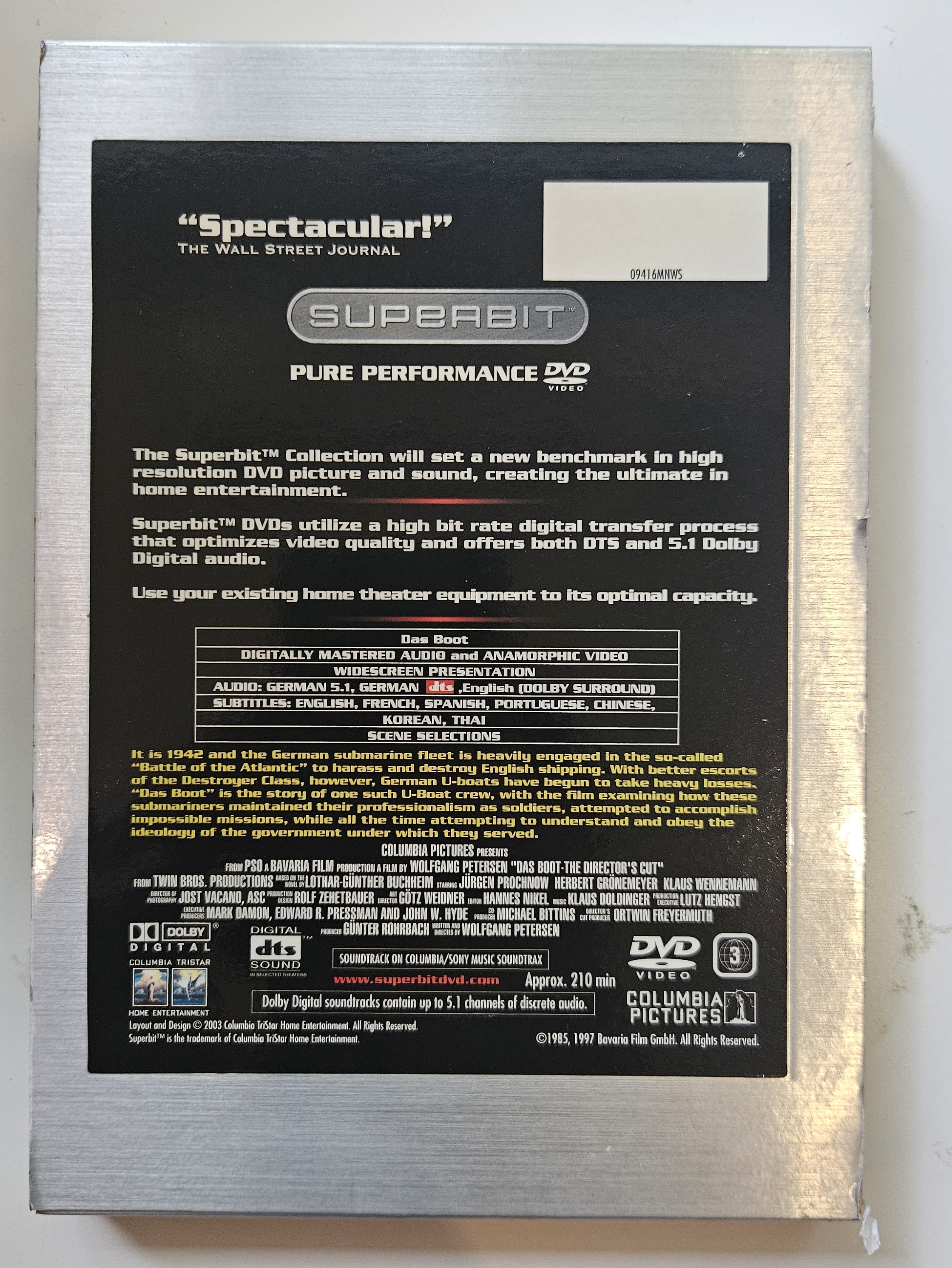 Das Boot (1981) (DVD) SUPERBIT Ver.