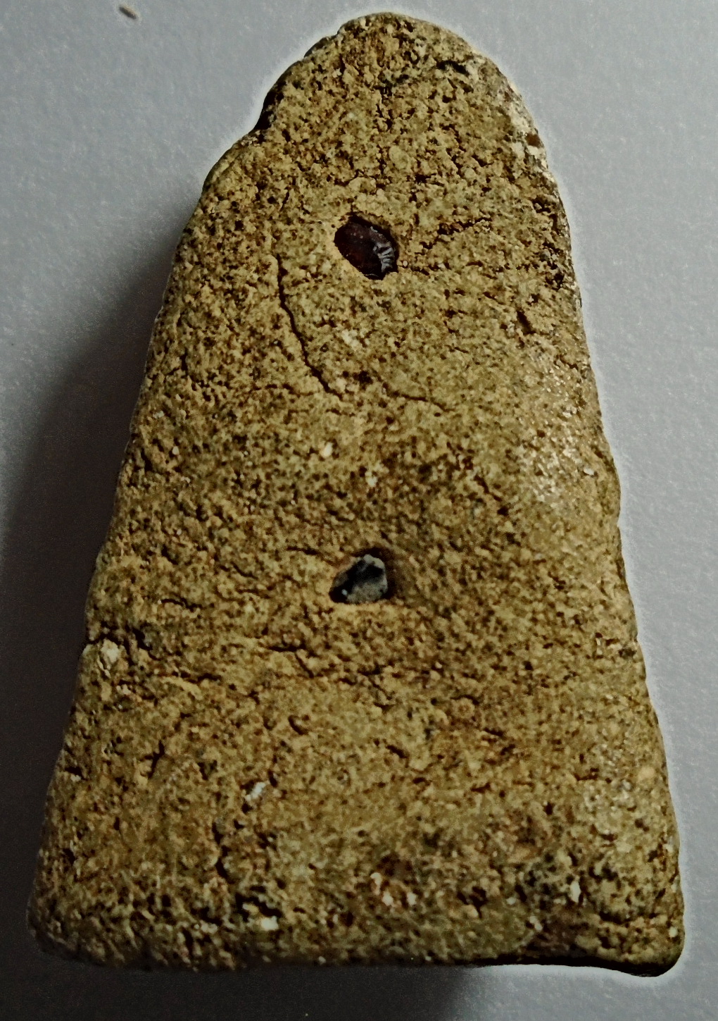 พระผงเก่ารูปเหมือนลพ.โอภาสีหลังฝังพลอย ไม่ทราบที่