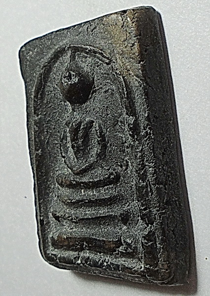 สมเด็จเศียรโตหลังเรียบ เนื้อผงใบลาน พระครูสพจน์ วัดสุทัศน์ ปี 2484