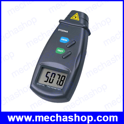 เครื่องวัดความเร็วรอบ เครื่องวัดรอบ มิเตอร์วัดความเร็วรอบ เลเซอร์วัดรอบ Photoelectric tachometer DT2234A non-contact tachometer