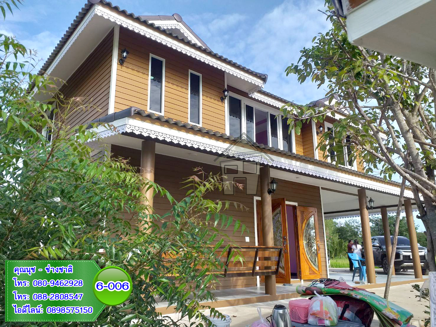 6-006 บ้านน็อคดาวน์ - บ้านหลังใหญ่ - ทรงมะนิลา