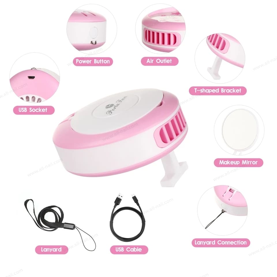 พัดลมเป่าขนตา เครื่องเป่าขนตา เป่าเล็บ มีแบตในตัว