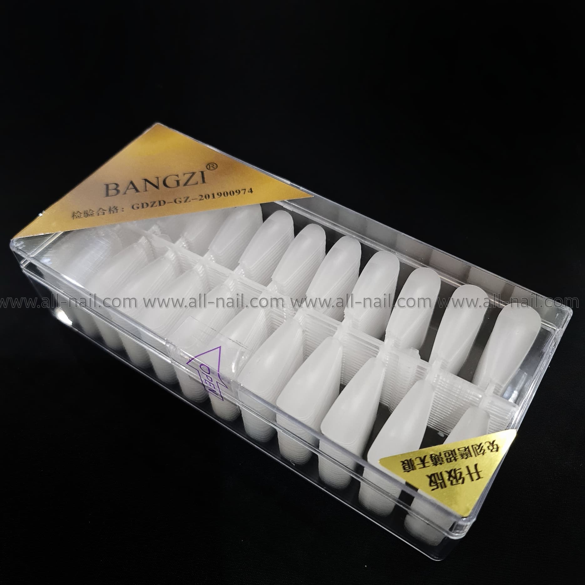 (เลือกทรงเล็บด้านใน) เล็บปลอม เกรดคุณภาพ BANG ZI 504ชิ้น