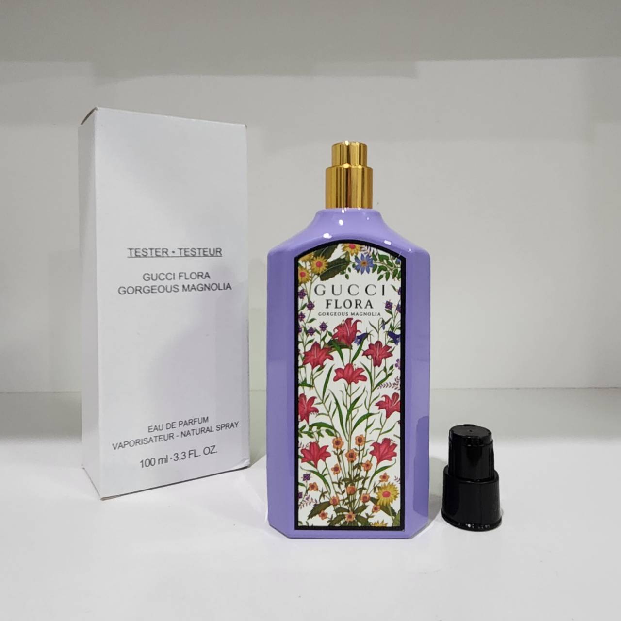 น้ำหอมแท้ Gucci Flora Gorgeous Magnolia Eau de Parfum 100ml Tester ฝาดำ