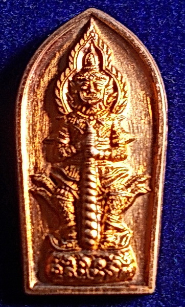 ปรกใบมะขาม ท้าวเสสุวรรณ รุ่นเเรก ลป.จันทร์ โชติโก วัดน้ำแป้ง กล่องเดิม