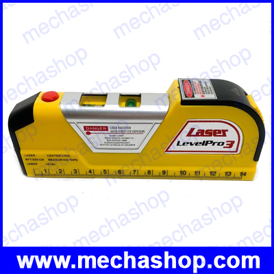 วัดระดับน้ำเลเซอร์ เลเซอร์วัดระดับน้ำ เครื่องมือวัดระดับเลเซอร์ Laser Level Pro 3 Measuring Equipment 8FT250CM