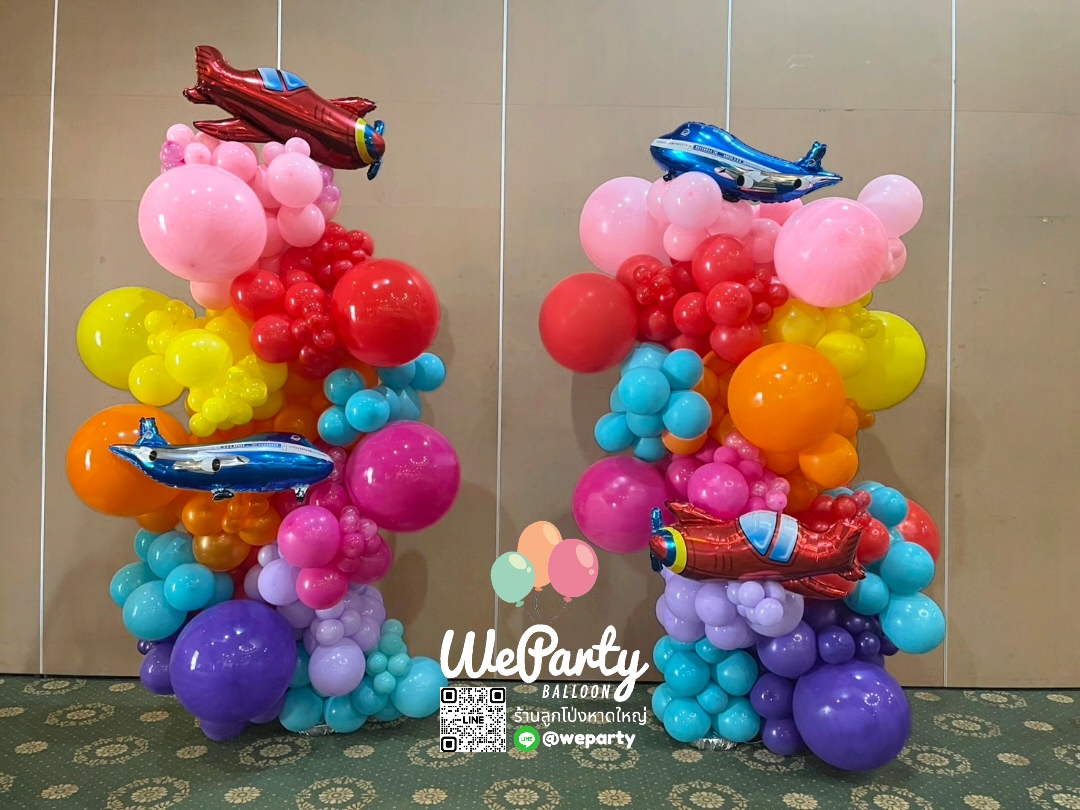 ต้นยืนลูกโป่งออร์แกนิกแบบหนา Organic Balloon Standee (สูง 2.2-2.3เมตร) (฿3500/ต้น) สนใจติดต่อสั่งซื้อ Line: @weparty (มี@ ด้านหน้า)