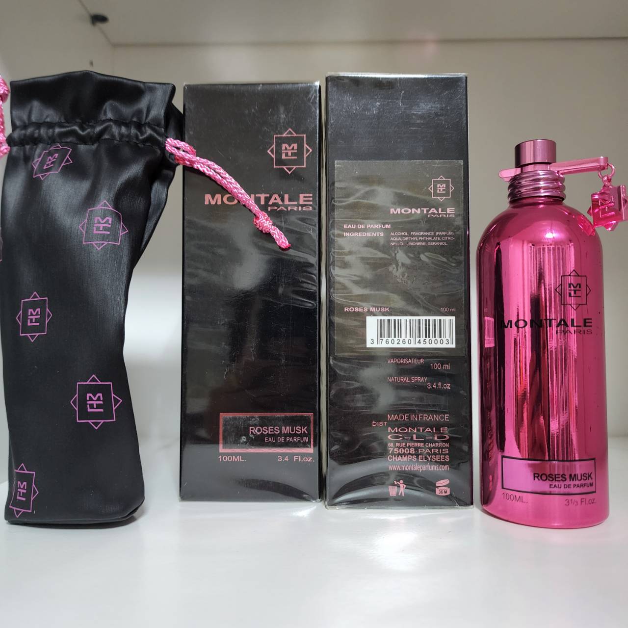 น้ำหอมแท้ Montale Rose Musk Eau De Parfum For Women And Men 100ml กล่องซีล + ถุงกระดาษ รหัส 26251233-17
