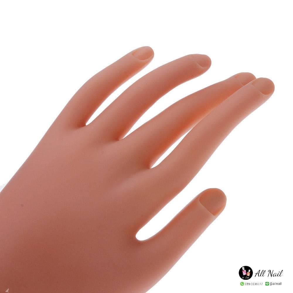 มือปลอมฝึกทำเล็บ มือซิลิโคน (มือยาง)