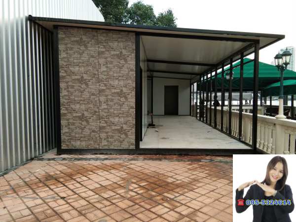 ออฟฟิศสำเร็จรูป ล็อบบี้โรงแรม ขนาด 5.00x15.00 เมตร