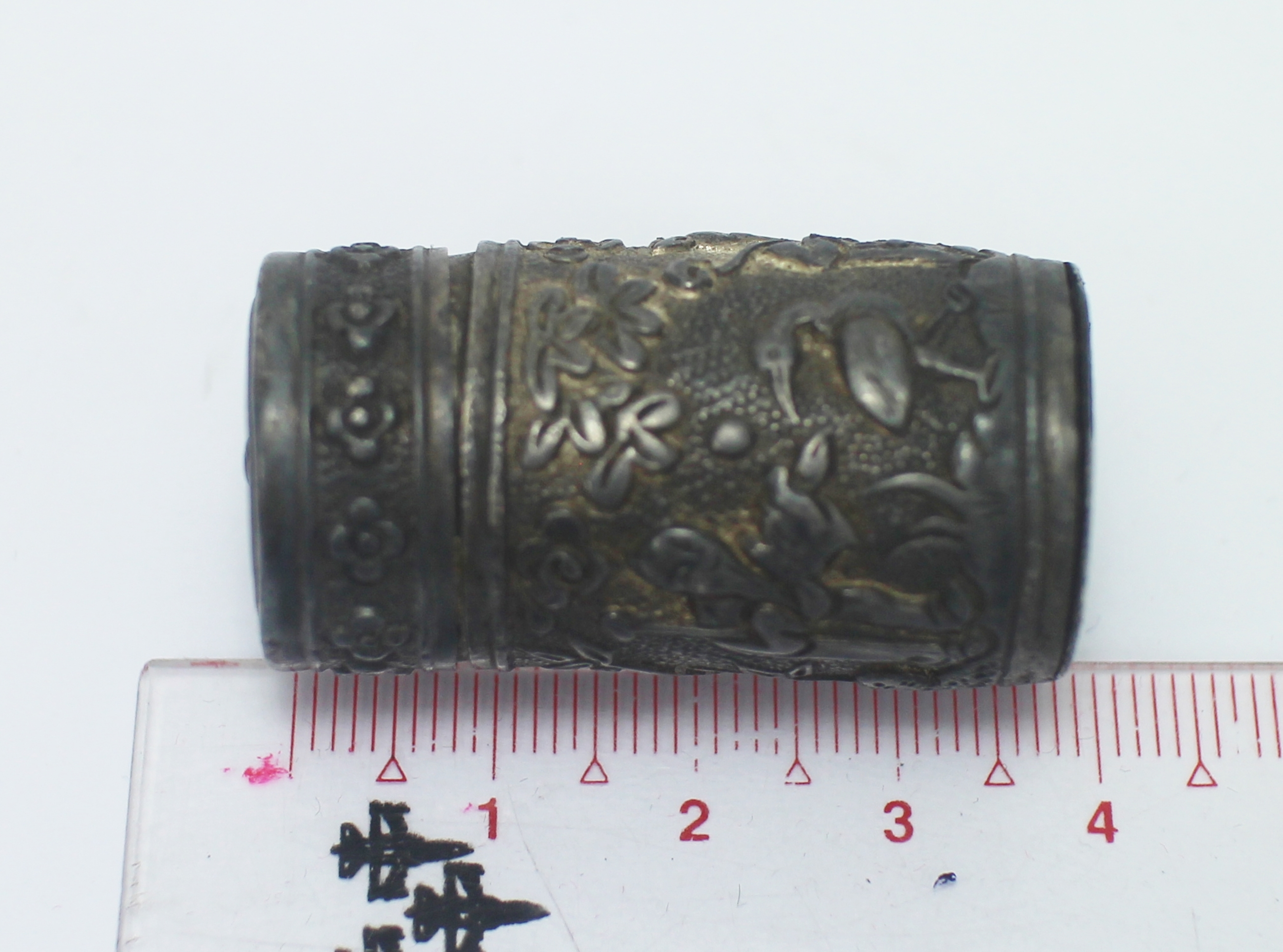 SI103 กระปุกยาดมเงินดุลลาย เงินแท้ นน.15.9 กรัม งานเก่าเก็บค่ะ