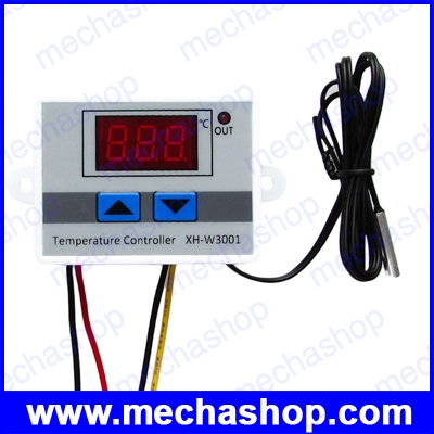 เครื่องควบคุมอุณหภูมิ 220V Digital LED Temperature Controller 10A Thermostat Control พร้อมเซนเซอร์