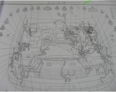 หนังสือ วงจรไฟฟ้า (wiring diagram) รถยนต์ Toyota Crown ปี 91 เครื่องยนต์ 2L-TE