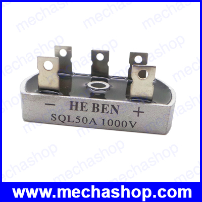 ไดโอดเรคติไฟร์ 50A 1000V Bridge Rectifier Square SQL50A