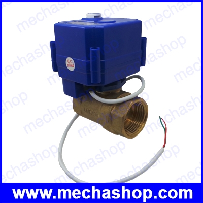 มอเตอร์วาล์วไฟฟ้า เปิดปิดวาล์วไฟฟ้าแบบมอเตอร์ 1 นิ้ว CWX 25S Motorized Valve Electrical Ball Valve ทองเหลือง DN25 DC12V 2Way CR01 2 สาย