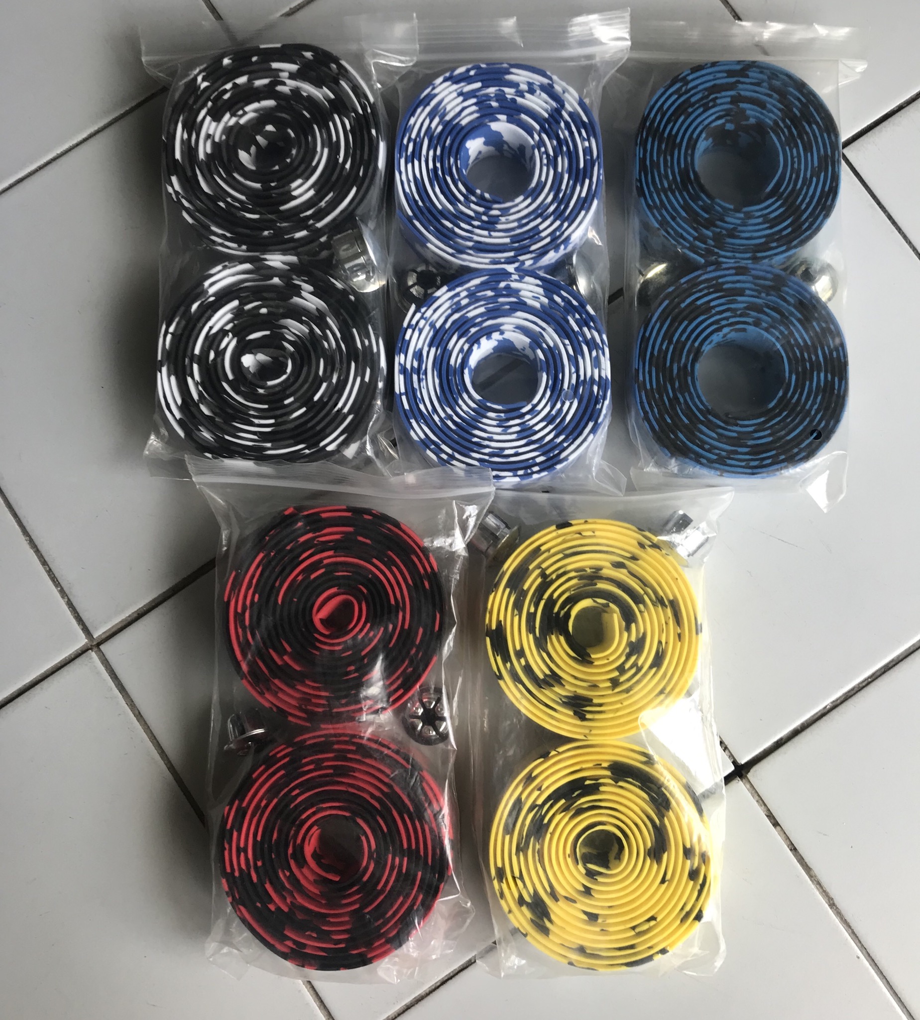 ผ้าพันแฮนด์จักรยานลายพราง เสือหมอบ