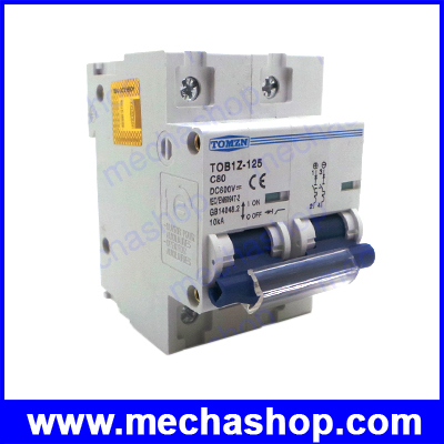 ดีซีเซอร์กิตเบรคเกอร์ สำหรับระบบโซล่าเซลล์ 2P 80A DC 600V Circuit breaker FOR PV System