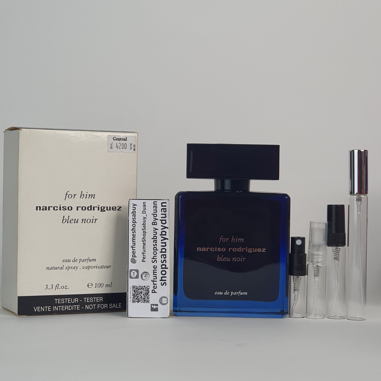 น้ำหอมแท้แบ่งขาย Narciso Rodriguez For Him Bleu Noir Eau De Parfum💕Travel Size #แบบทดลอง