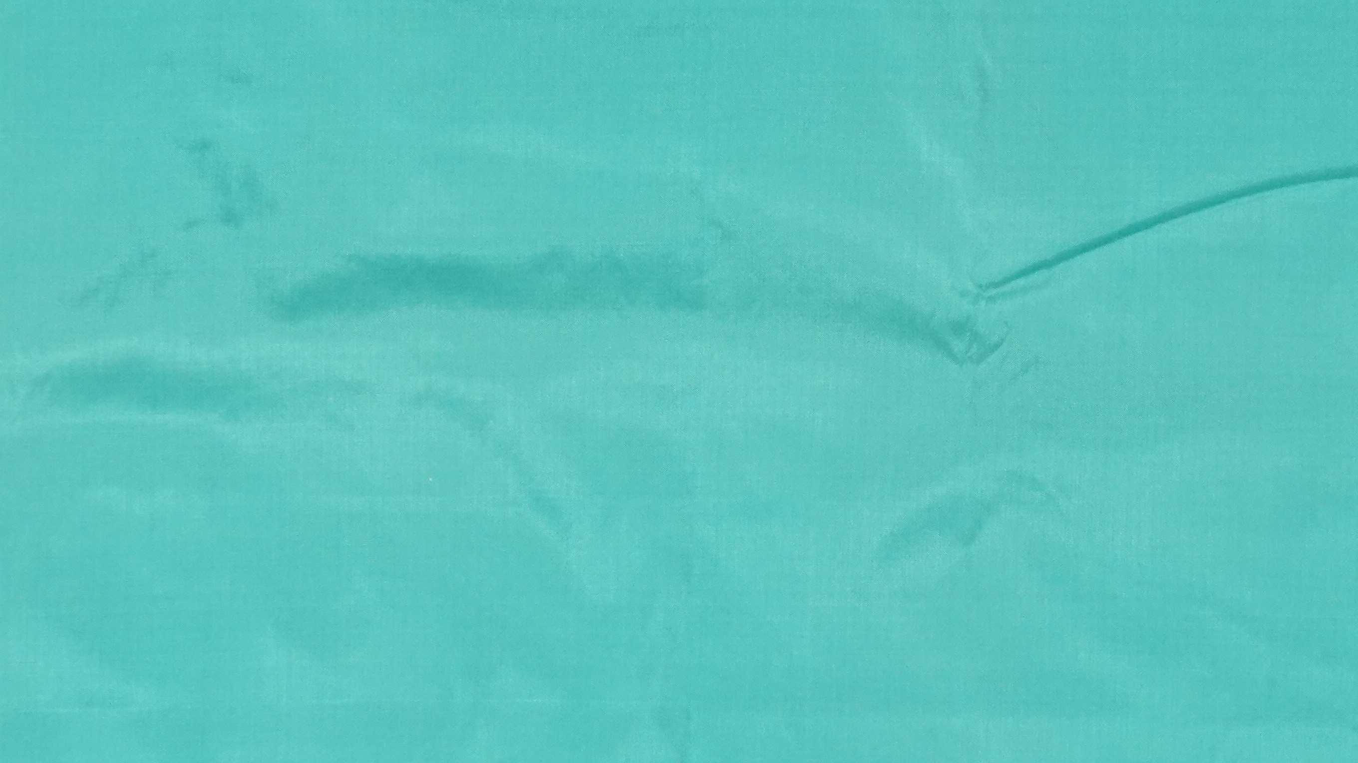 ผ้าไหมสีพื้น เนื้อเรียบ ไหมแท้ 2เส้น เฉดสีเขียวเทอร์ควอยซ์ (ราคาต่อหลา) รหัส C-ME-01296815