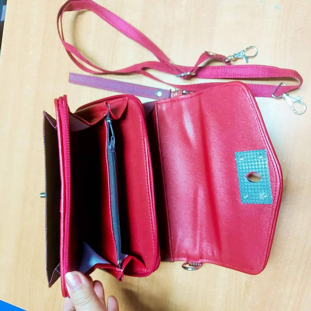 กระเป๋าถือ ผ้าไหมแท้ เฉดสีม่วงอมชมพู รหัส GLA-26-1008671516