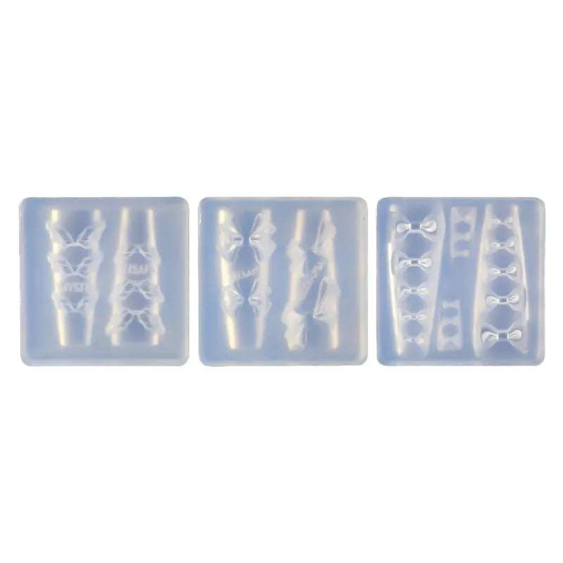 แม่พิมพ์ซิลิโคน แม่พิมพ์หล่อเรซิ่น แม่พิมพ์อะไหล่ติดเล็บ มี3แบบ