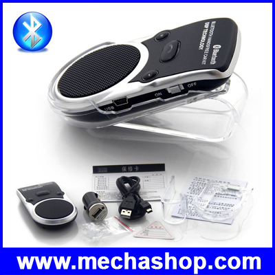 บลูทูธแฮนด์ฟรี แฮนด์ฟรี Solar Bluetooth Handsfree Car Kit