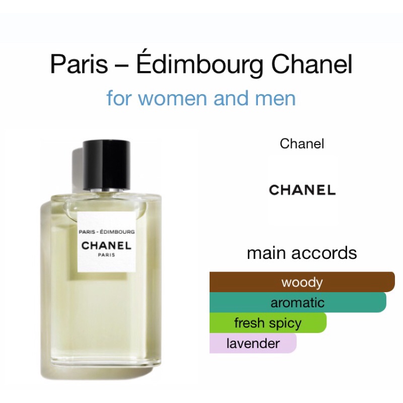 น้ำหอมแท้แบ่งขาย Chanel Les Eaux De Paris – Edinburgh💕Travel Size แบบทดลอง